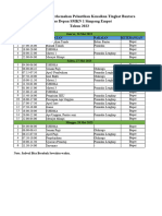 Jadwal Pelantikan Bantara