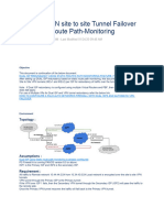 Dual ISP VPN Site To Site Tunnel Failover With Static Route Path