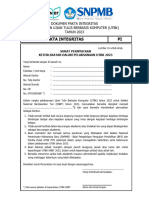 Pakta Integritas PI: Dokumen Pakta Integritas Pelaksanaan Ujian Tulis Berbasis Komputer (Utbk) TAHUN 2023
