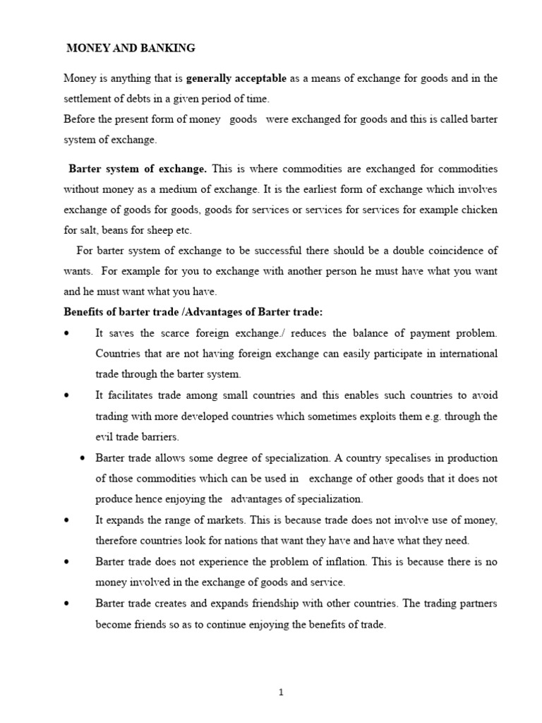 Money and Banking PDF Financial Markets Money