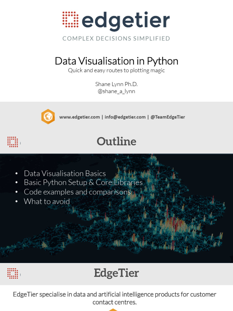 Python Data Visualisation | PDF