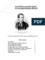 Herr Mahler Has Little To No Creative Faculty' Gustav Mahler's Reception in Britain 1860-1911