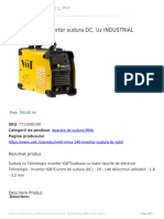 Velt MMA 140 Invertor Sudura DC, Uz INDUSTRIAL