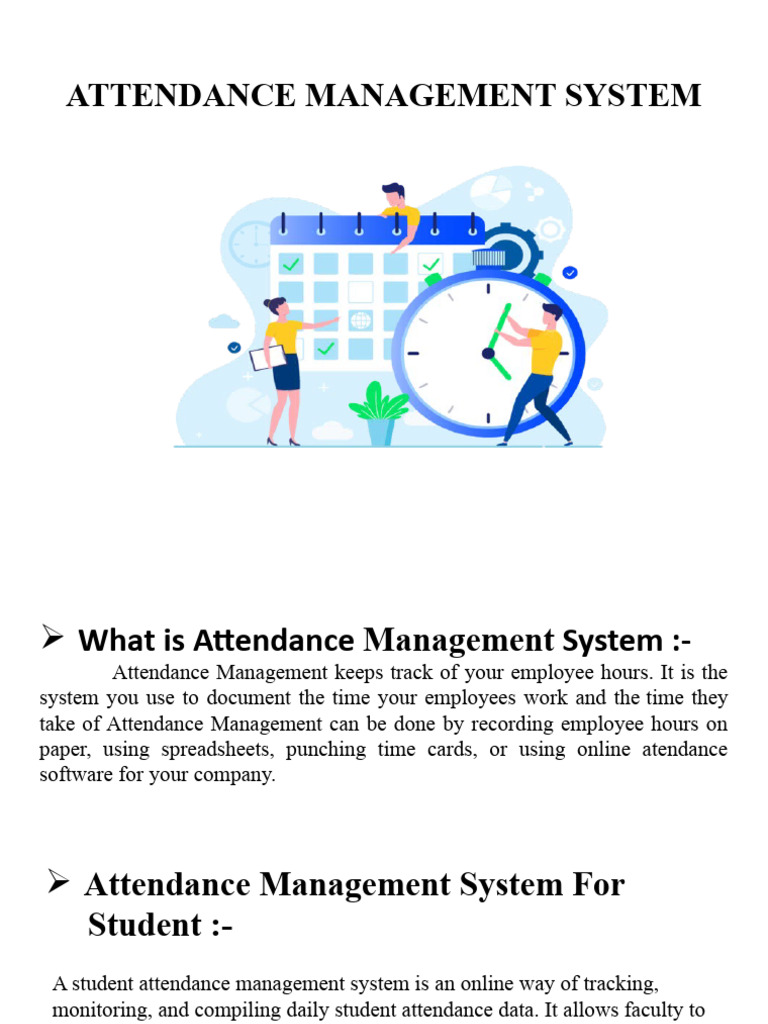 Attendance Management System1 | PDF
