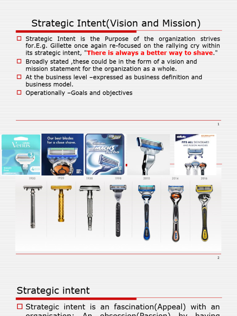 Strategic Intent: Vision and Mission Explained | PDF | Business