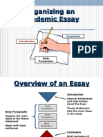 Organizing An Academic Essay