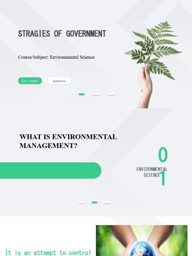Strategies in Environmental Management | PDF | Economies | Natural ...
