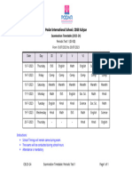 Periodic Test 1 Exam Timetable (2023-24)