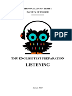 TMU English Test Preparation LISTENING