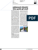 Cambiamenti Climatici, Urbino Guida Gli Studi - Il Resto Del Carlino Del 22 Settembre 2023