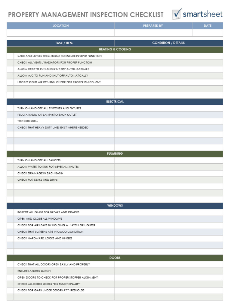 Inspection Template | PDF