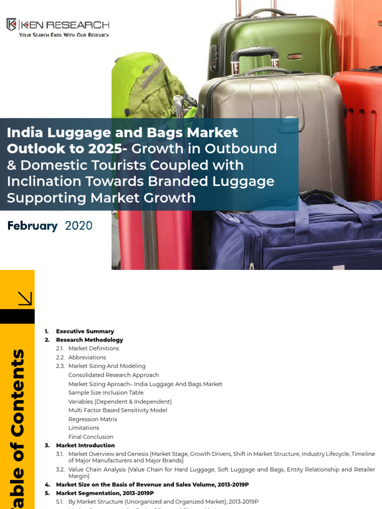 India Luggage and Bags Market Outlook To 2025Sample Report PDF