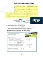 La Division de Numeros Naturales V1