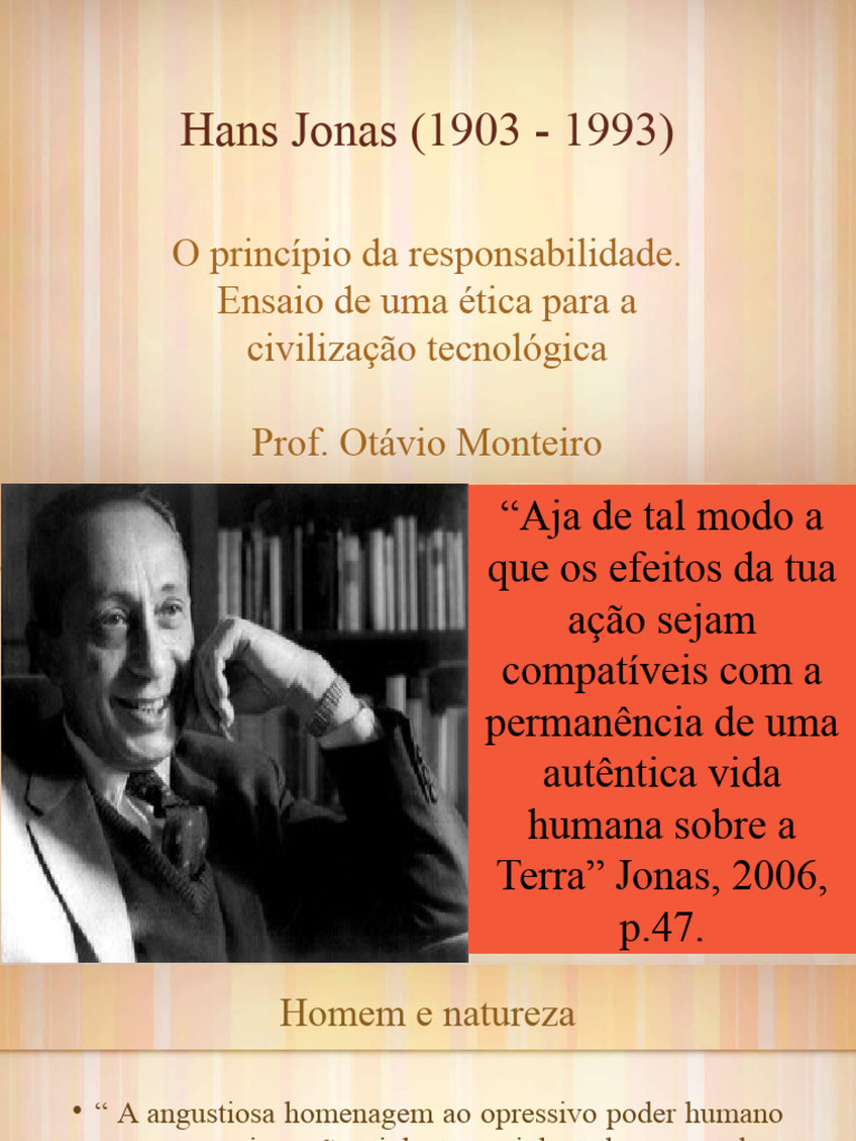 Ética da Responsabilidade de Hans Jonas | PDF