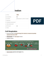 Cell Respiration