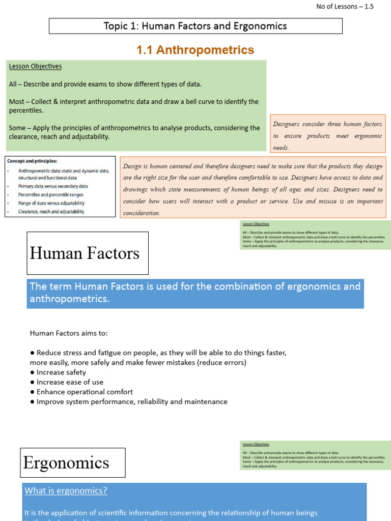 Human Factors and Ergonomics Overview | PDF | Human Factors And ...