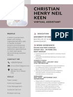 Christian-Henry-Keen CV Resume