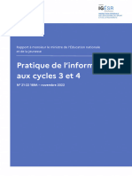 Igesr Rapport 21-22-169a Pratique Informatique Cycles 3 Et 4 PDF 120388 0
