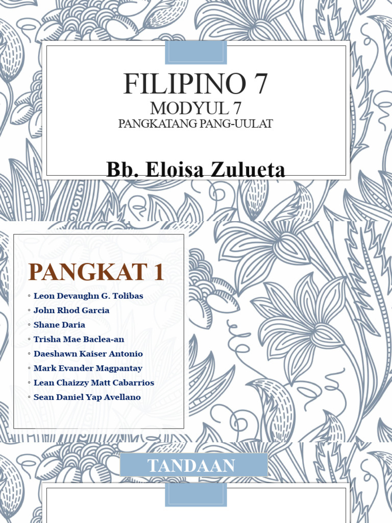 Modyul 7 Pangkat 1 Pdf