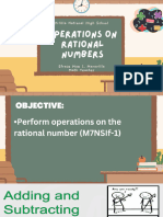 Operations On Rational Number