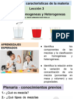 Mezclas Homogeneas y Heterogeneas