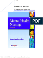 Mental Health Nursing 6 Ed Test Bank Download