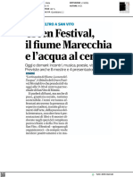 Oggi e Domani Il Green Festival - Il Corriere Di Romagna Del 23 Settembre 2023