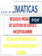 Resuelve Problemas de Gestion de Datos E Incertidumbre: Matematicas