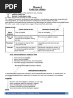 Class 11 Economics: Data Collection Notes | PDF | Data | Questionnaire