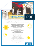 Philippine National Anthem Poster Elementary