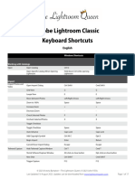 Lightroom Shortcuts Classic