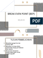 Break Even Point (Bep) Siswa
