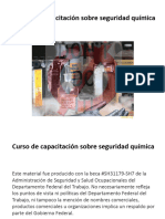 Curso de Capacitación Sobre Seguridad Química