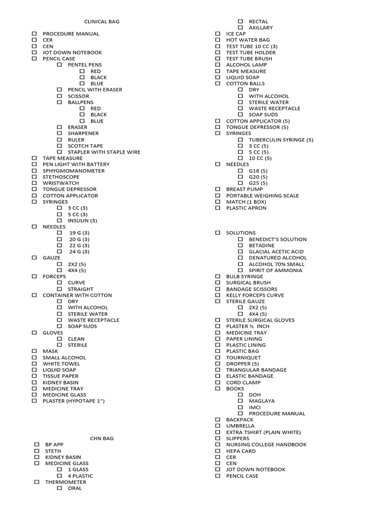 Chn requirements pdf
