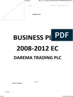 BUSINESS PLAN of DAREMA PLC PDF Sesame Exports