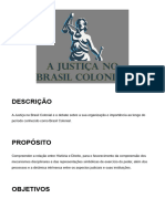 A Justiça No Brasil Colonial