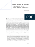 Chevallard, Y. ¿Cuál Puede Ser El Valor de Evaluar - Notas para Desprenderse de La Evaluación "Como Capricho y Miniatura"