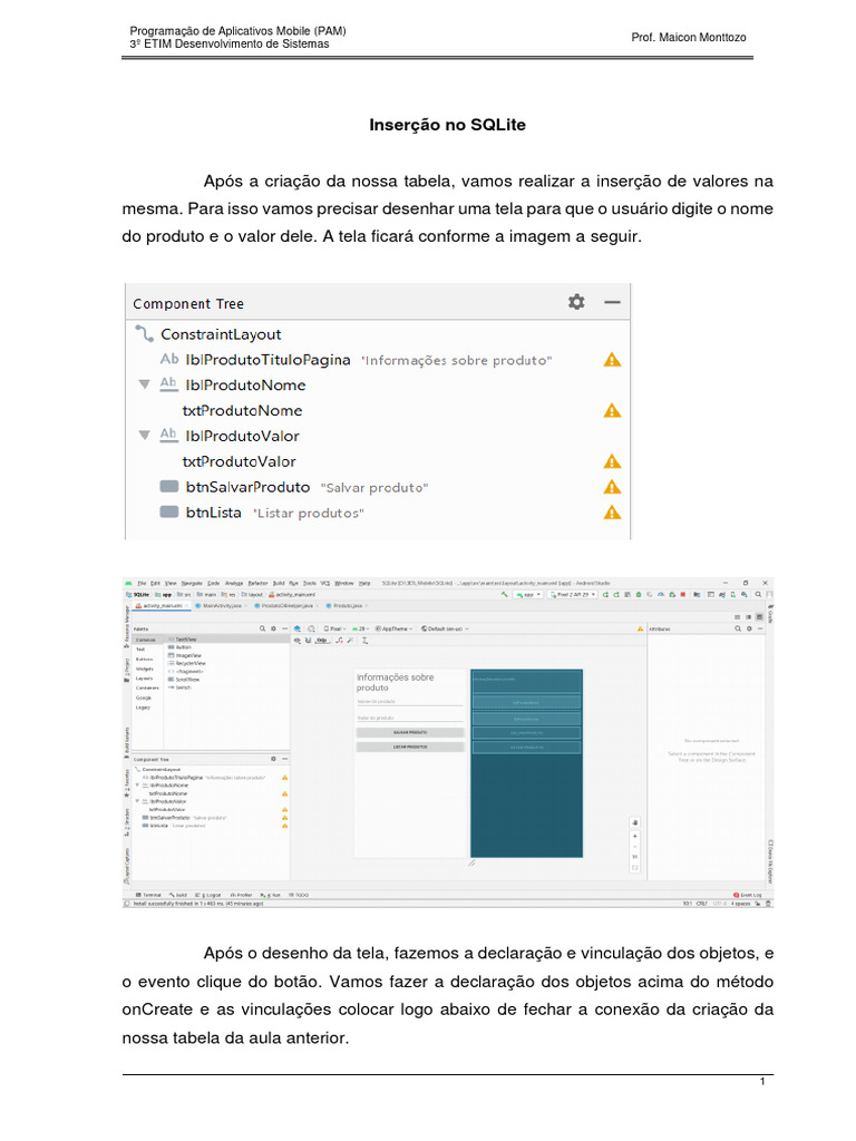 Aula07 sqlite comando insert download gr tis pdf bancos de dados