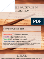 Formele Muzicale În Clasicism
