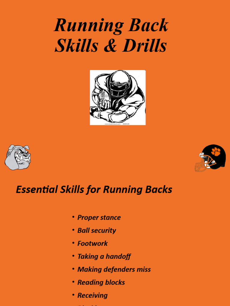 Running Backs Skills and Drills 2 PDF Sports Team Sports