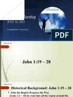John 1 - 19 - 28 - Saksi - John D Baptist