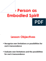 3 The Person As Embodied Spirit