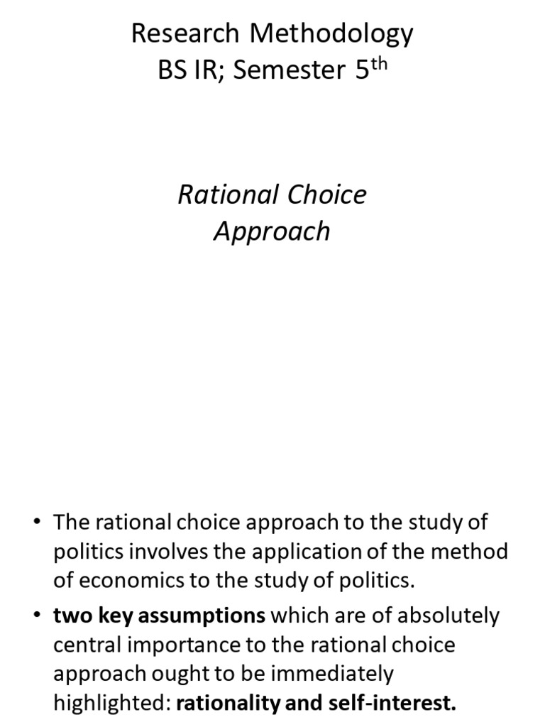 Rational Choice | PDF