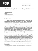 DOJ Weiss Letter