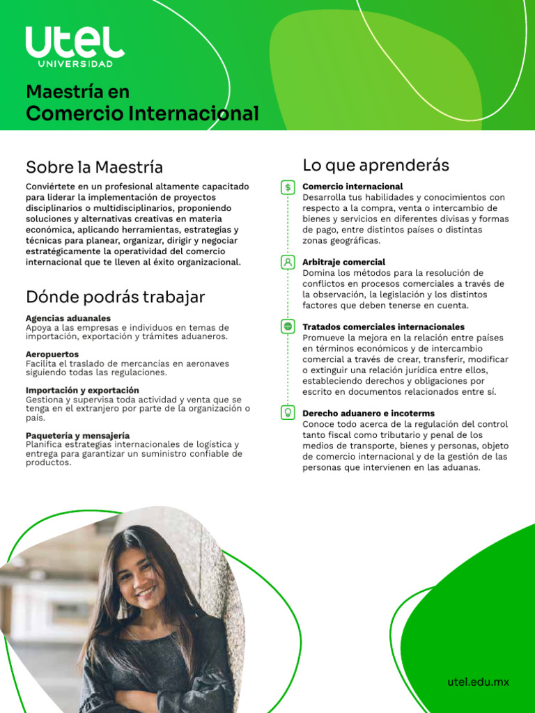 Maestría en Comercio Internacional | PDF | El comercio internacional ...