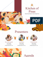 Red and White Illustrative History Filipino Cuisine and Culture Educational Presentation