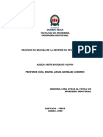 A131895 Escarate A Proceso de Mejora en La 2020 Tesis