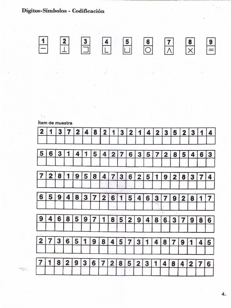 Digito Simbolo | PDF