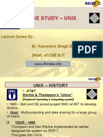 Case Study - Unix: Lecture Series by