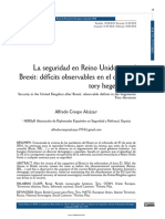 La Seguridad en Reino Unido Tras El Brexit: Déficits Observables en El Discurso Tory Hegemónico